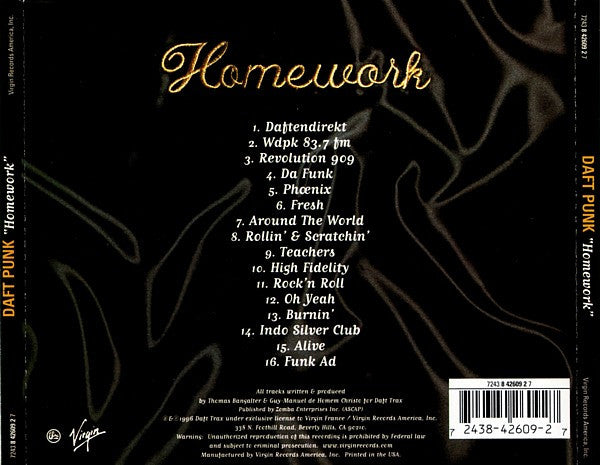 Daft Punk – Homework  CD, Compilation