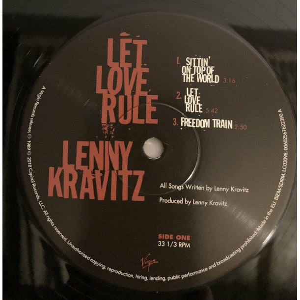 Lenny Kravitz – Let Love Rule , 2 x Vinyle, LP, Album