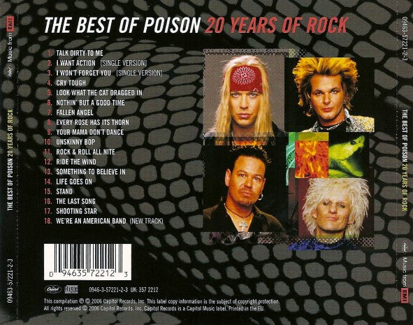 Poison (3) ‎– The Best Of Poison: 20 Years Of Rock