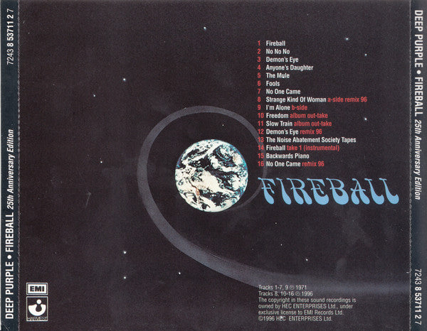 Deep Purple – Fireball CD   Album