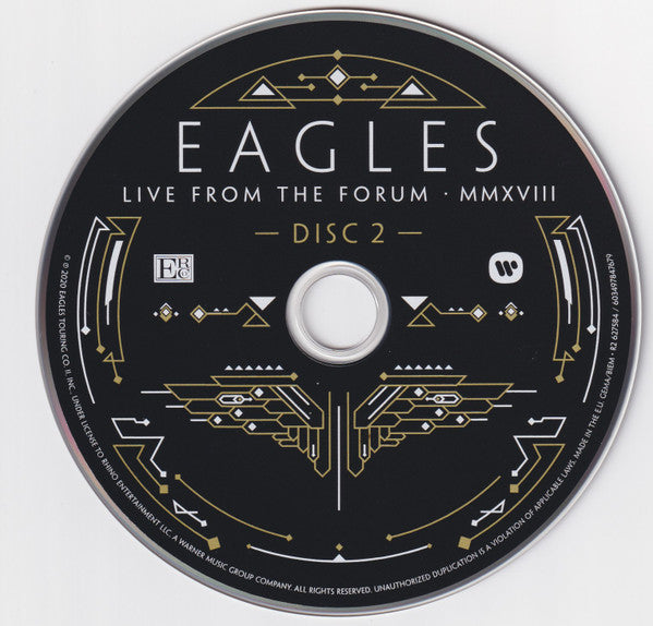 Eagles – Live From The Forum MMXVIII  2 x CD, Album