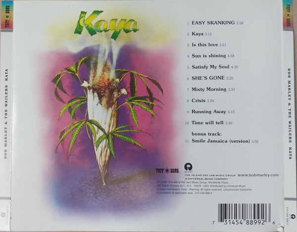 Bob Marley & The Wailers – Kaya   CD, Compilation