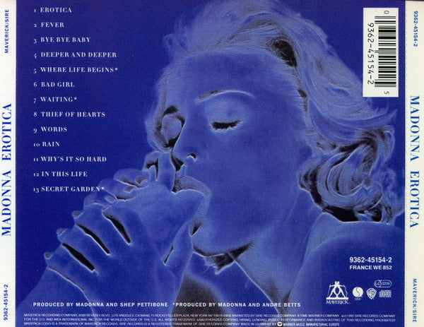 Madonna – Erotica   CD, Album