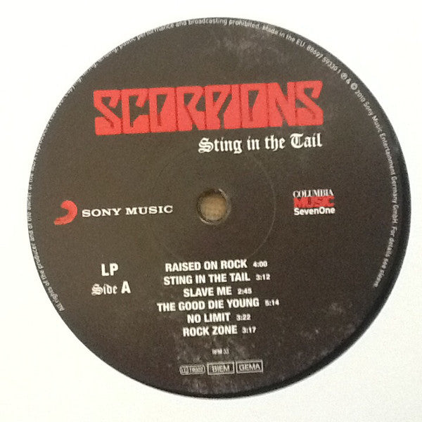 Scorpions – Sting In The Tail , Vinyle, LP, Album