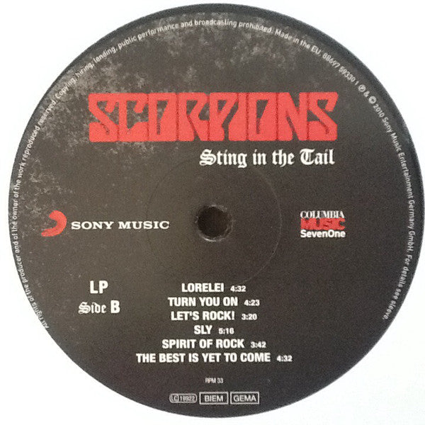 Scorpions – Sting In The Tail , Vinyle, LP, Album