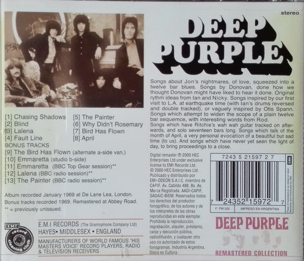 Deep Purple – Deep Purple  CD  Album