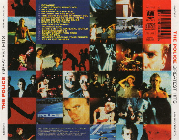 The Police ‎– Greatest Hits  CD Album