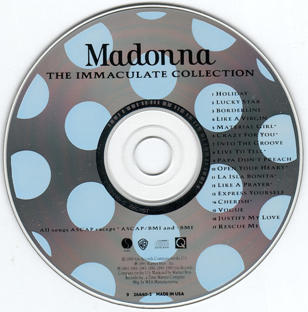 Madonna ‎– The Immaculate Collection CD   Classic Albums