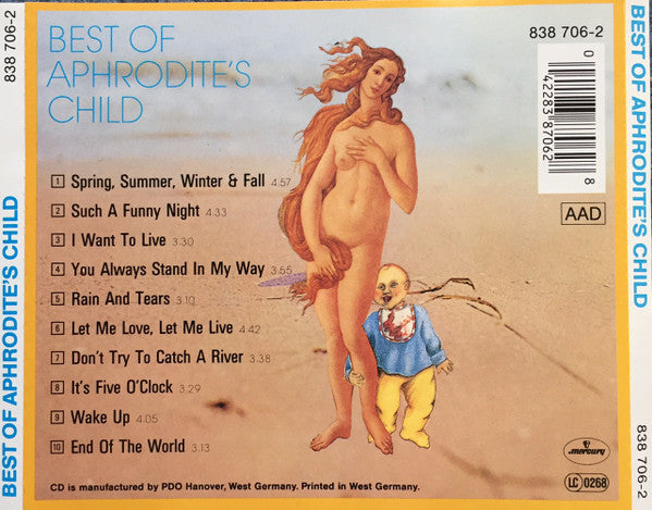 Aphrodite's Child – Best Of Aphrodite's Child   CD , Album