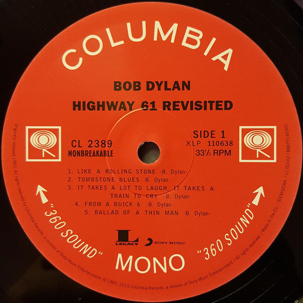 Bob Dylan – Highway 61 Revisited	 Vinyle, LP, Album