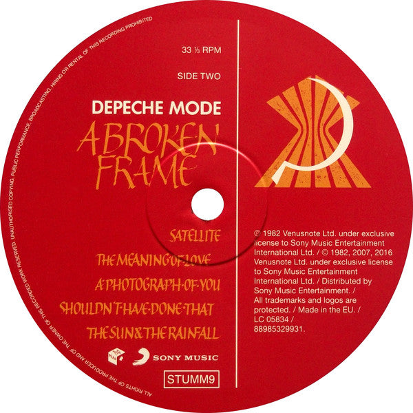 Depeche Mode – A Broken Frame , Vinyle, LP, Album