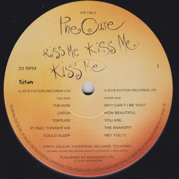 The Cure – Kiss Me Kiss Me Kiss Me , 2 x Vinyle, LP, Album