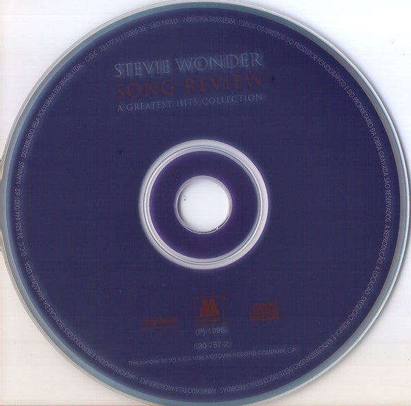 Stevie Wonder – Song Review / A Greatest Hits Collection   CD