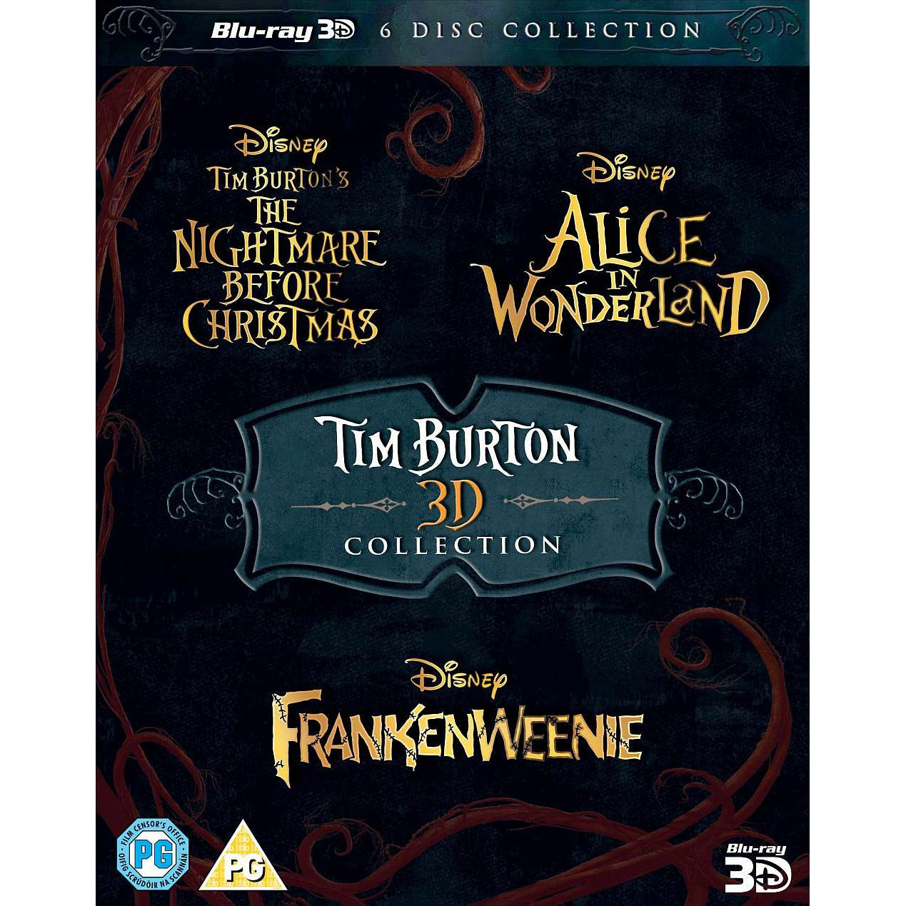 Tim Burton Collection 3D Blu-ray 3 Films [UK Import] Version Originale