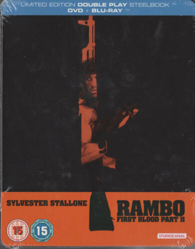 Rambo: First Blood Part II SteelBook Blu-ray +DVD Zavvi édition limitée 2013 Region Free___ VF